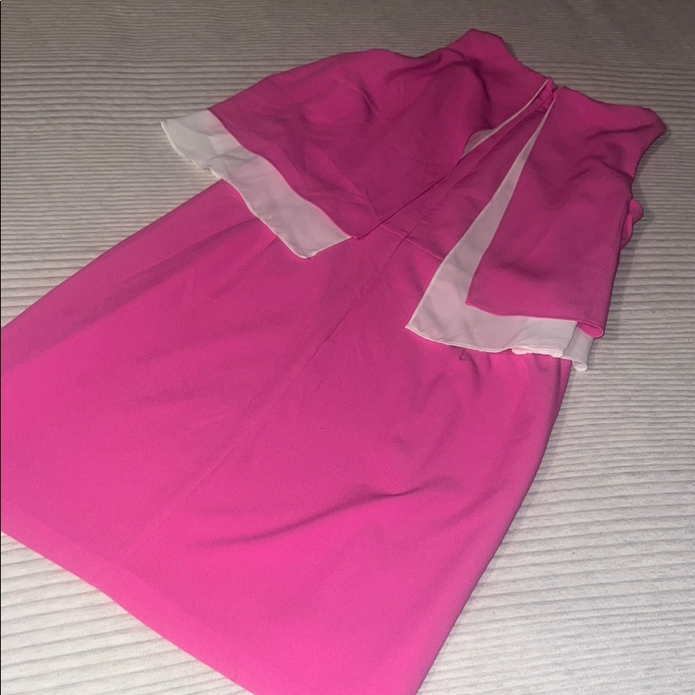 Daniel Cremieux Pink Halter Sheath Dress View 3